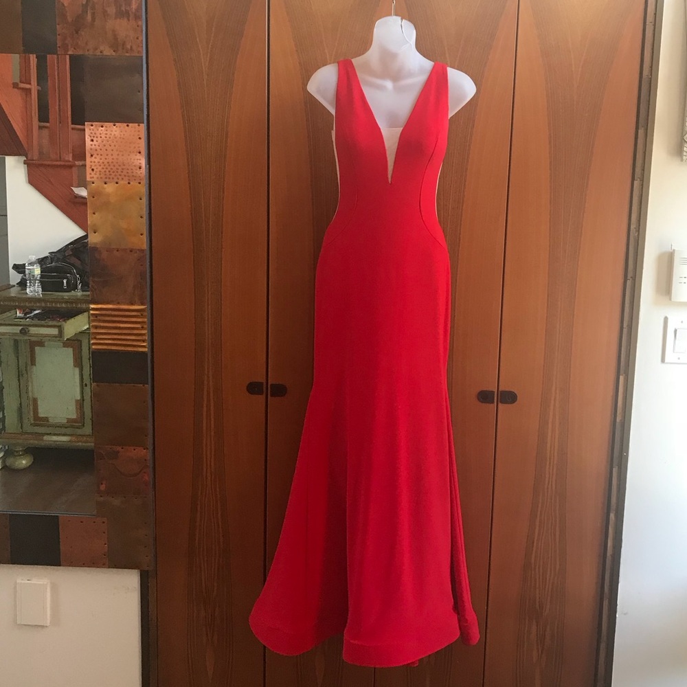 Long Gown Red Prom Dress Evening Dress